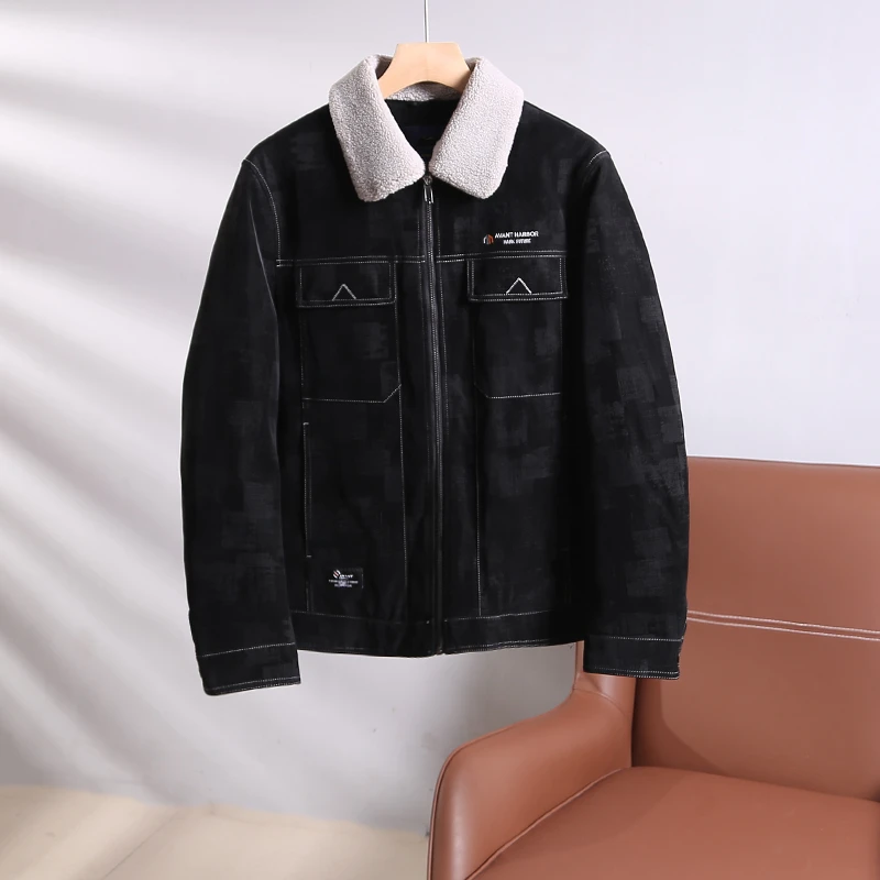 特！防风雪！可拆毛领~翻领通勤上班冬羽绒服 H4281 男装 FB024