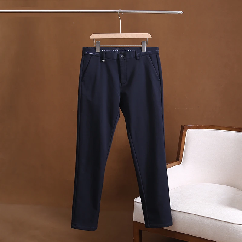 特！【含羊绒】加厚磨毛里~弹力直筒秋冬休闲裤 H4074  男装 C80