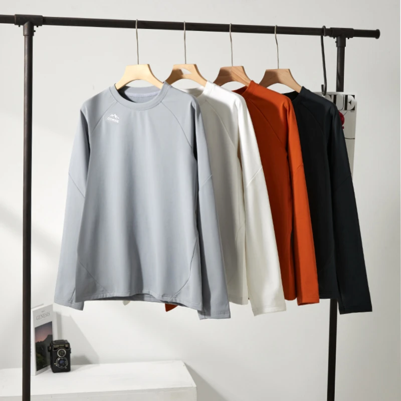 特 磨毛绒里~秋冬运动功能性！暖而不闷！长袖T卫衣 H4280 男装 C10