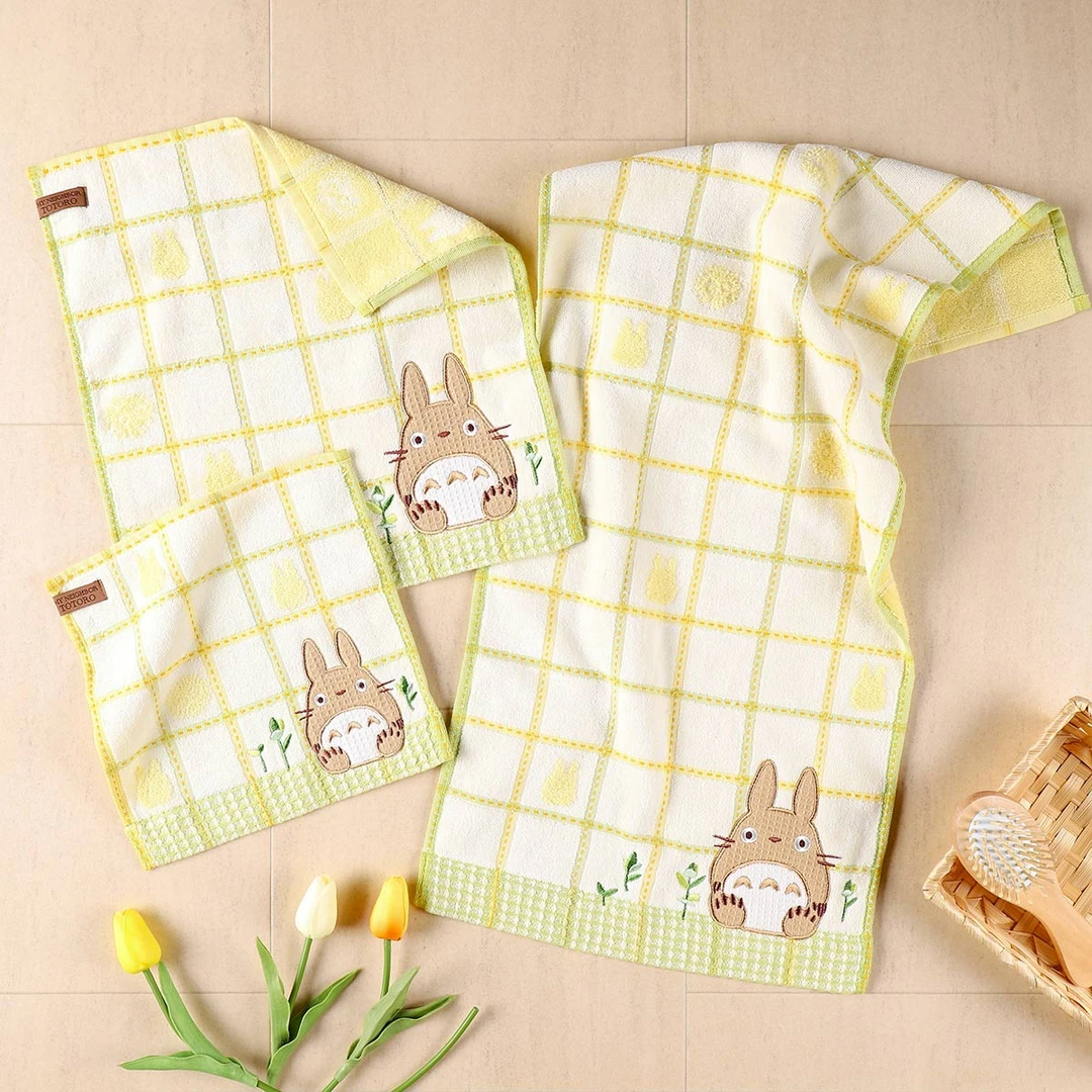 出口日本外贸大方巾纯棉柔软可爱卡通刺绣手帕儿童擦手巾全棉精致