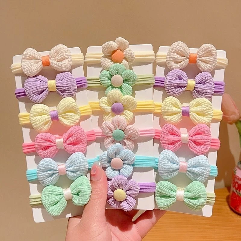 小女孩毛巾圈儿童发绳不伤发扎头绳女童橡皮筋发圈头饰扎马尾可爱