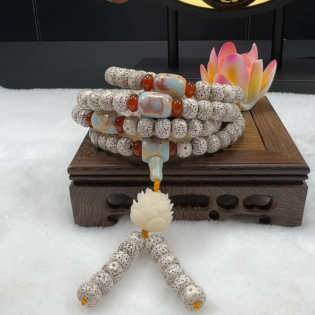 海南星月菩提10*8mm脱脂顺白高油高密高抛文玩手串