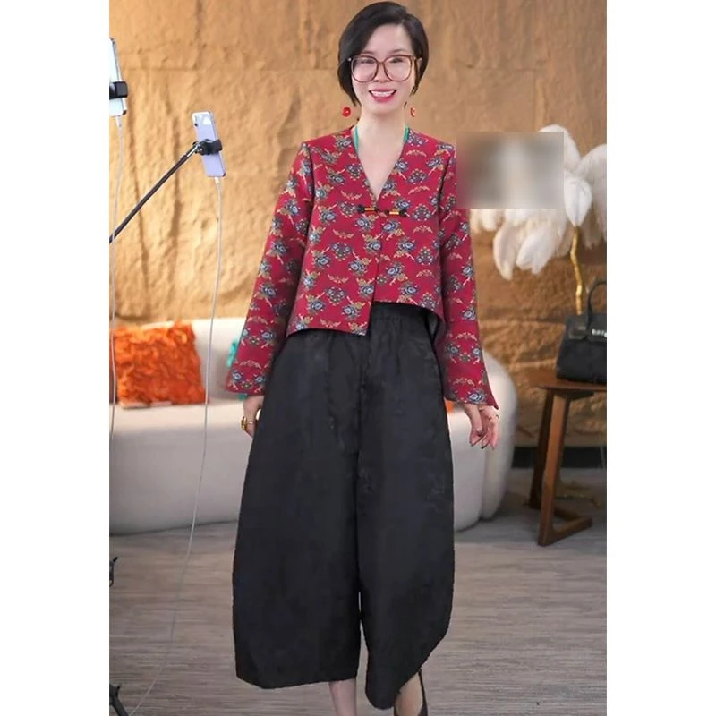 欧洲站2024秋季新款时尚小众设计感外套新中式国风不对称上衣女