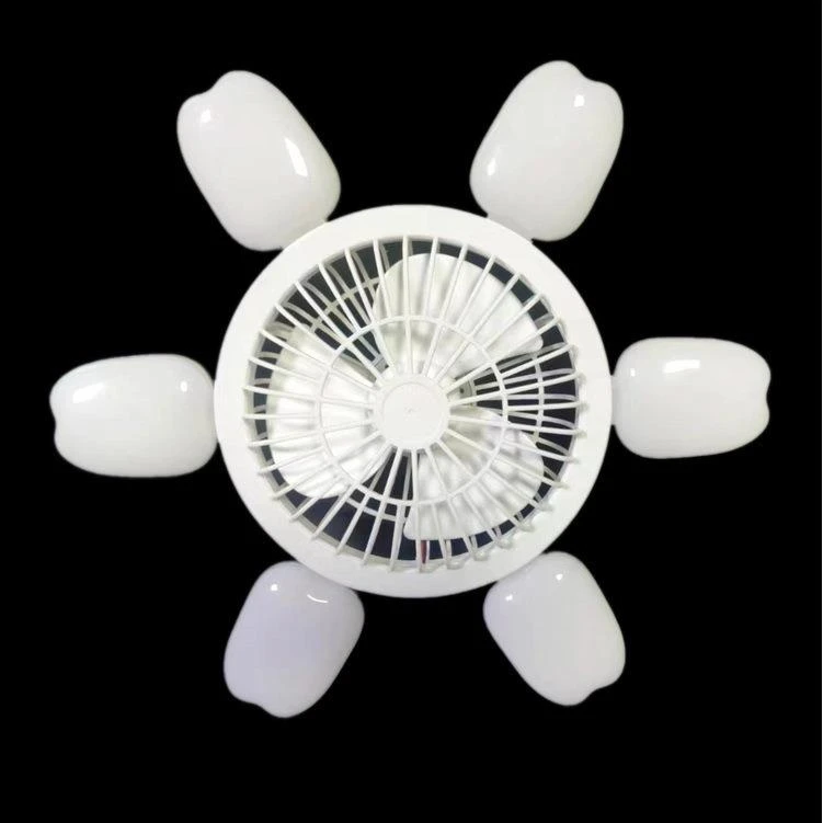 卂甲 热卖风扇灯家用卧室宿舍E27螺口风扇灯遥控调光led风扇灯