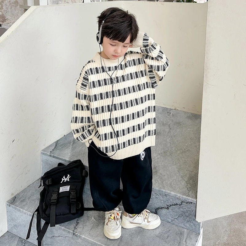 【专属】男童毛衣冬款加厚冬装小男孩针织衫MY233384