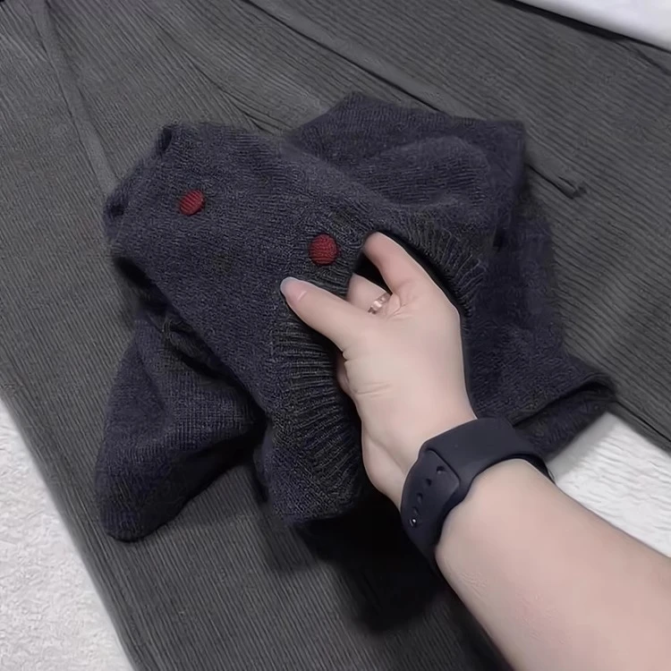 欧货重磅新款年秋冬新款毛衣女装高级感漂亮灰色针织开衫穿搭上衣