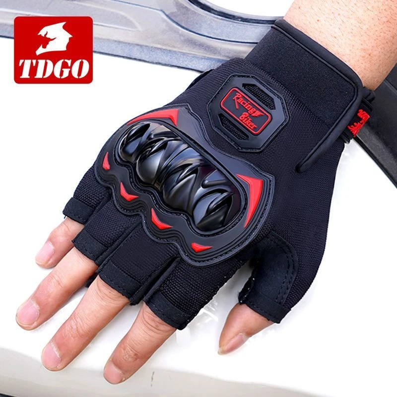 摩托车骑行手套半指男士夏季防摔女夏天骑行防护装备薄款通用防风