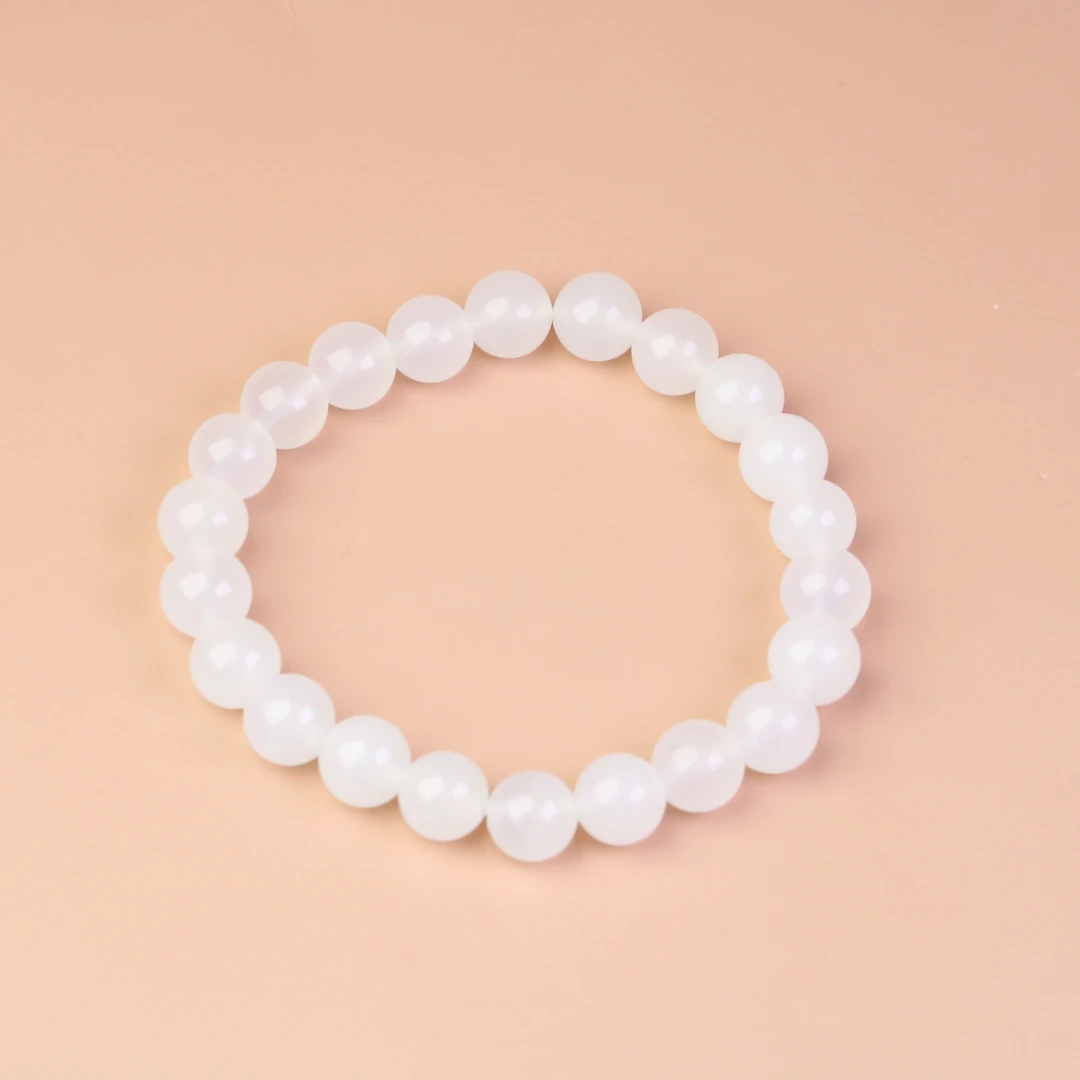 【嘉琪珠宝】天然金丝玉精美百搭手串8mm 多样性发其一