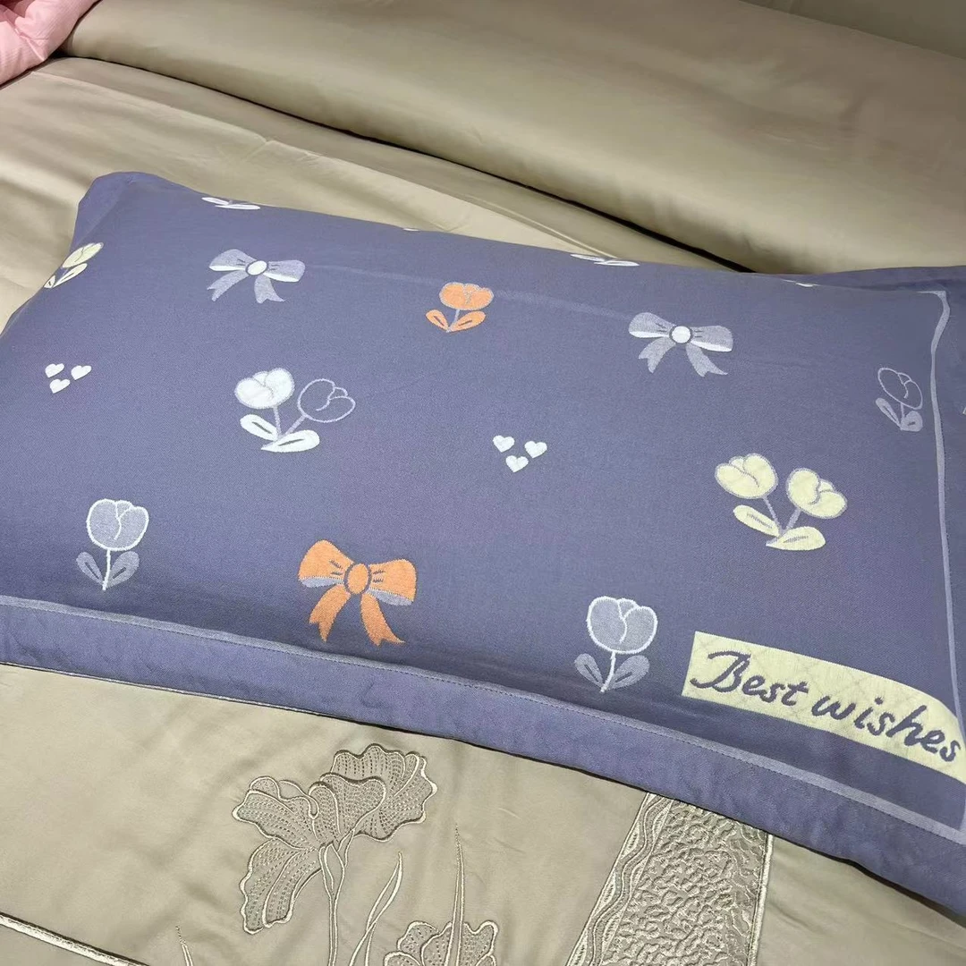 加厚棉麻枕套《一对装》