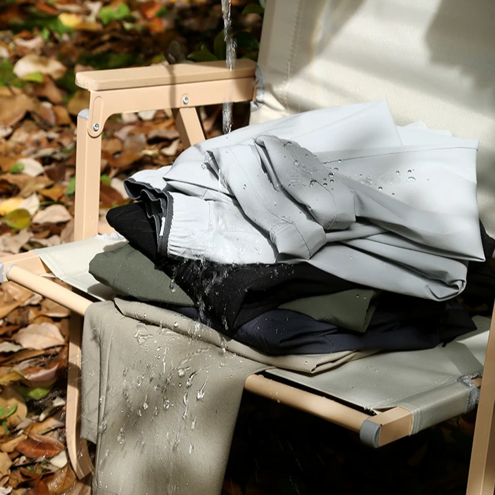 【轻薄高弹】男士纯色防泼水休闲抽绳工装运动长裤23163