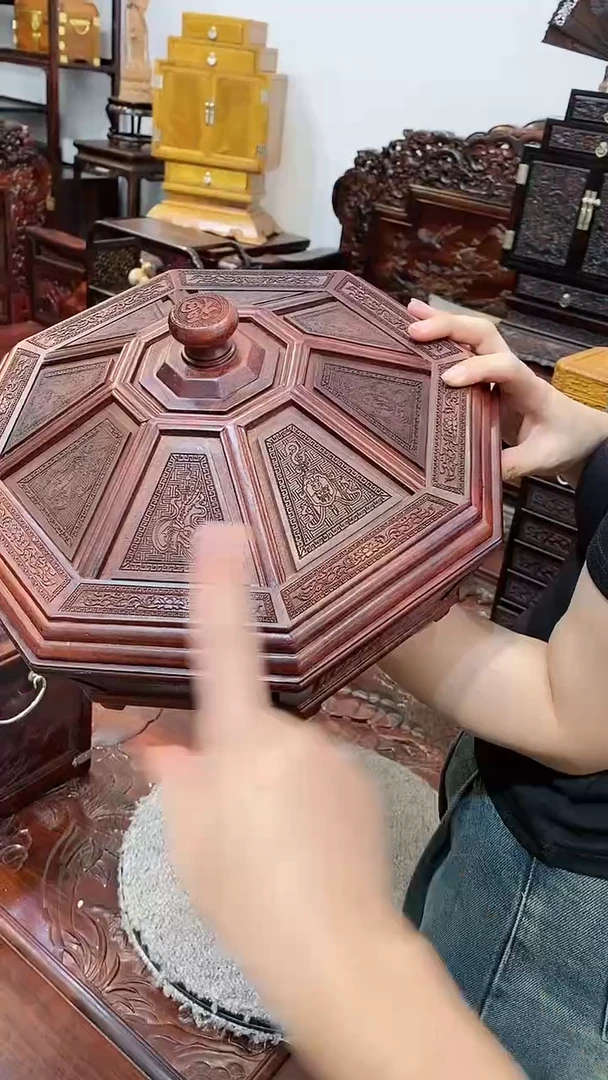 【闪购商品】红酸枝木类酸枝---果盘