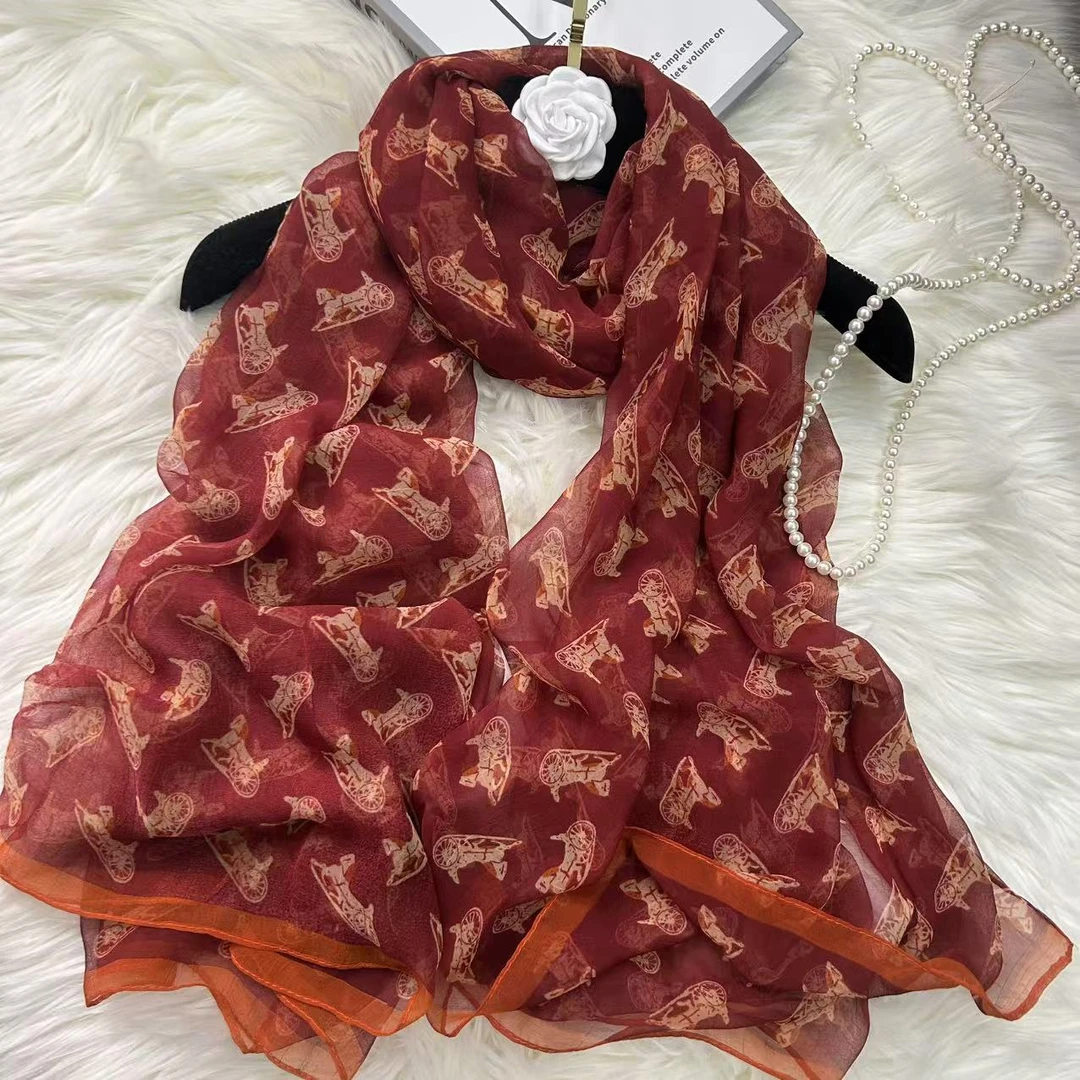 1-632 鳄鱼皱130x180左右丝巾沙滩巾