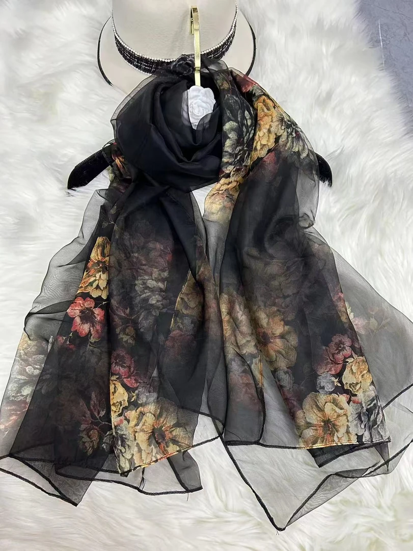 1-331 琉璃纱 时尚百搭130x180左右丝巾沙滩巾