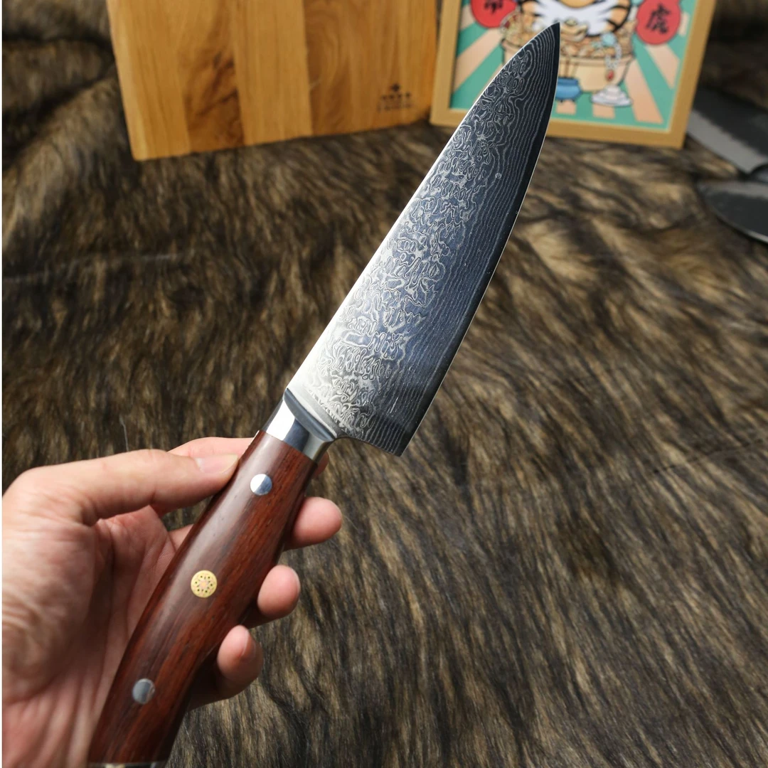 67层大马士革钢主厨牛刀厨师刀日式家用刀