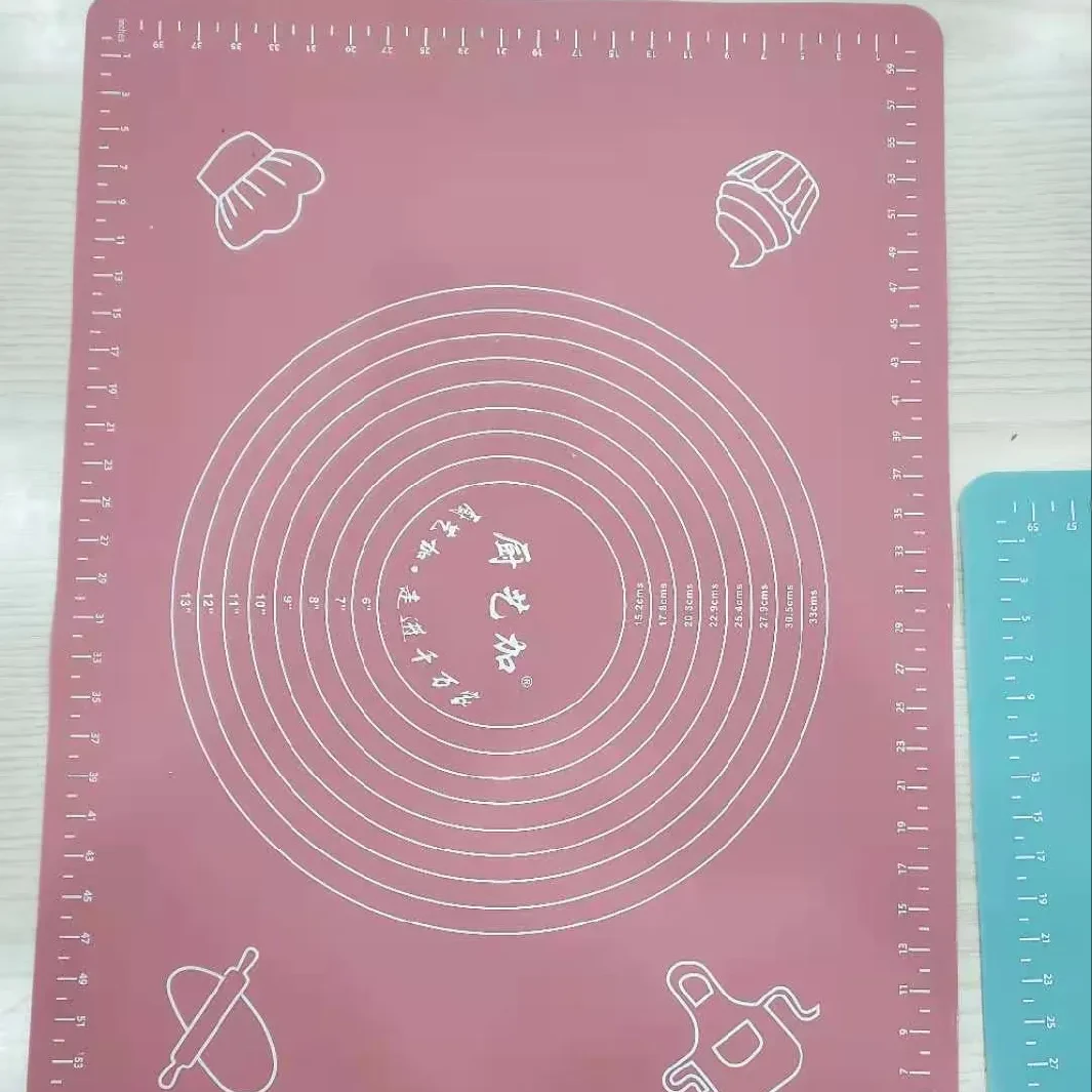能成厨艺加加厚硅胶揉面垫65*45#027