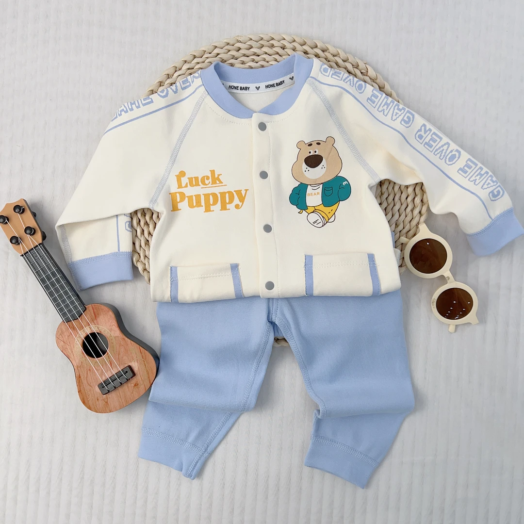 60137三宝兔春秋男宝分体套婴幼儿（小熊）