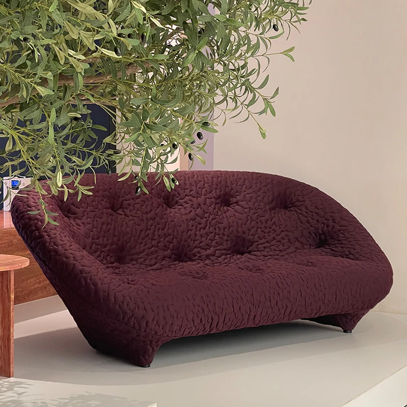 白掌柜【写意空间沙发ploum】意式侘寂风设计弧形贝壳沙发