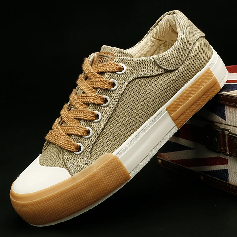 24831 男鞋秋季新款韩版潮鞋时尚透气休闲板鞋低帮百搭男士帆布鞋