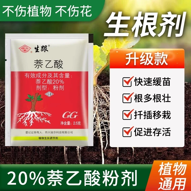 国光生跟萘乙酸生根粉成活多肉月季苗木花卉植物扦插壮苗促进生根