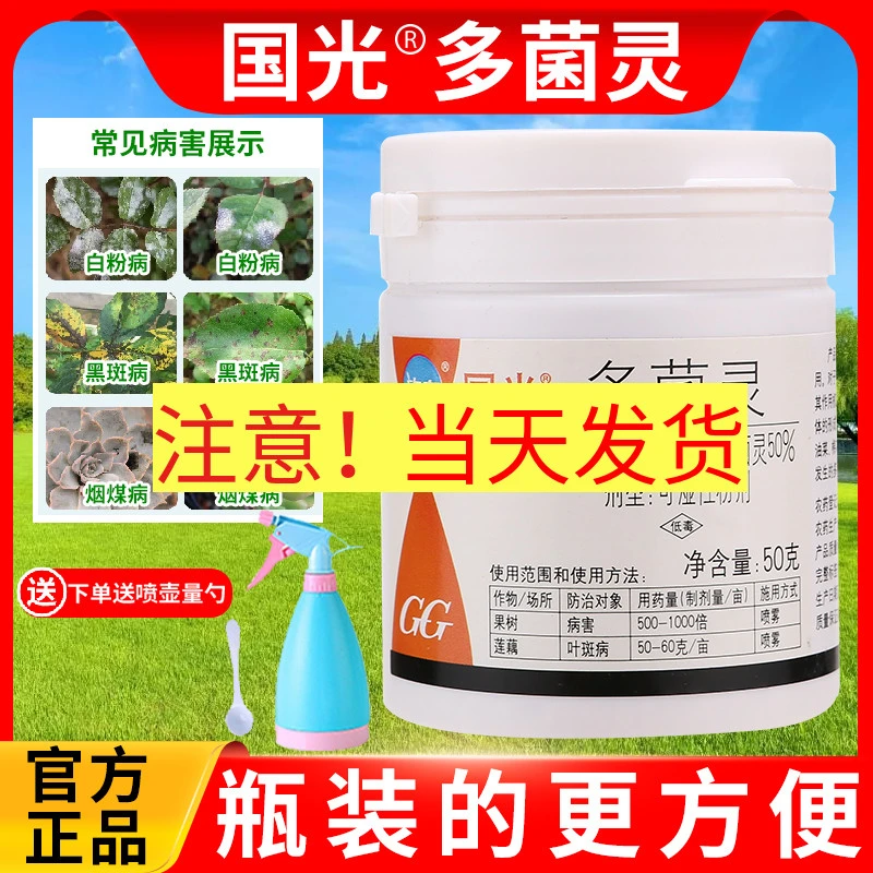 国光拌种瓶装花卉绿植通用家用杀菌剂月季黑斑病多肉烟煤黑腐药