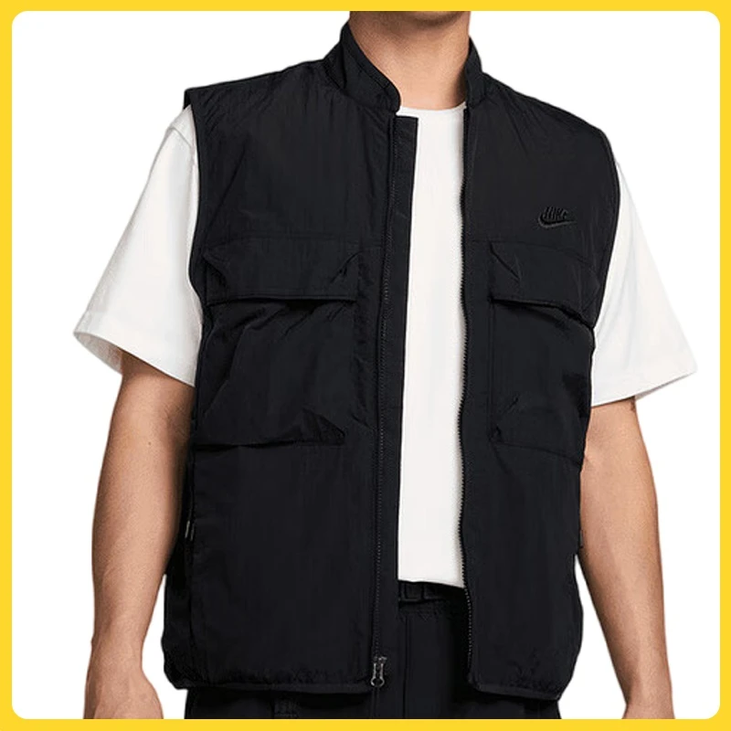 NIKE耐克男子雅丹风AS M NK TCH WVN VEST开衫马夹FZ0749-010