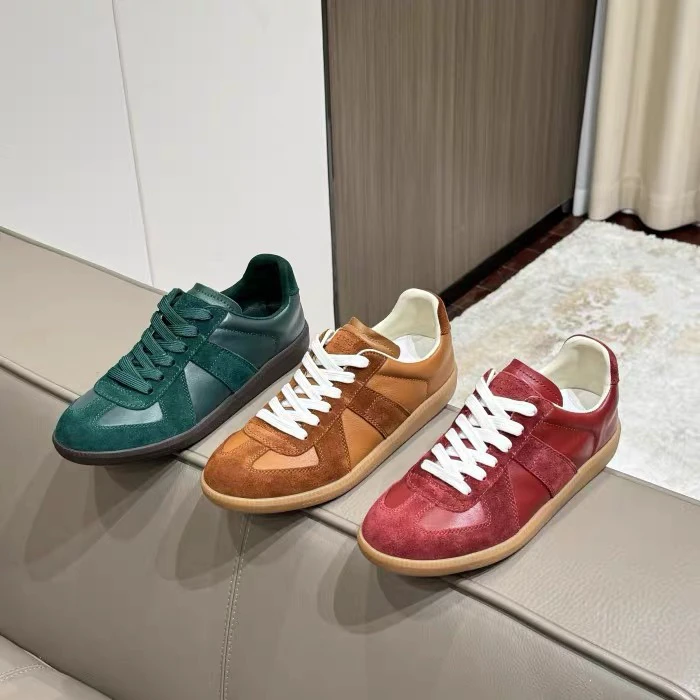 YURONGBIN【名古屋】复古百搭平底轻便舒适牛反绒德训休闲鞋