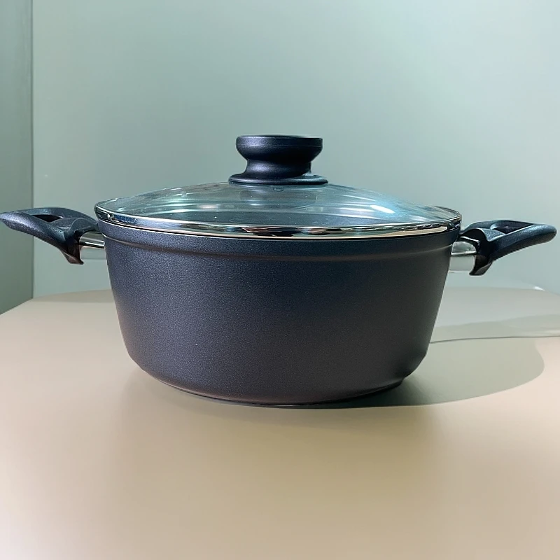 经典黑-22cm汤锅家用焖炖锅不挑灶具适用多功能