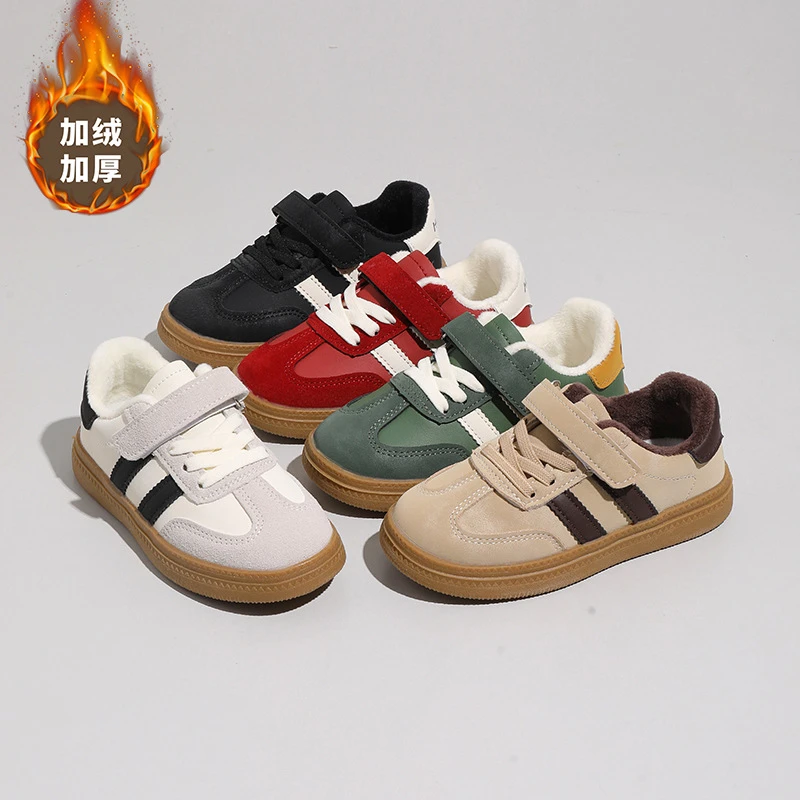 儿童德训鞋新款韩版加绒百搭运动鞋888