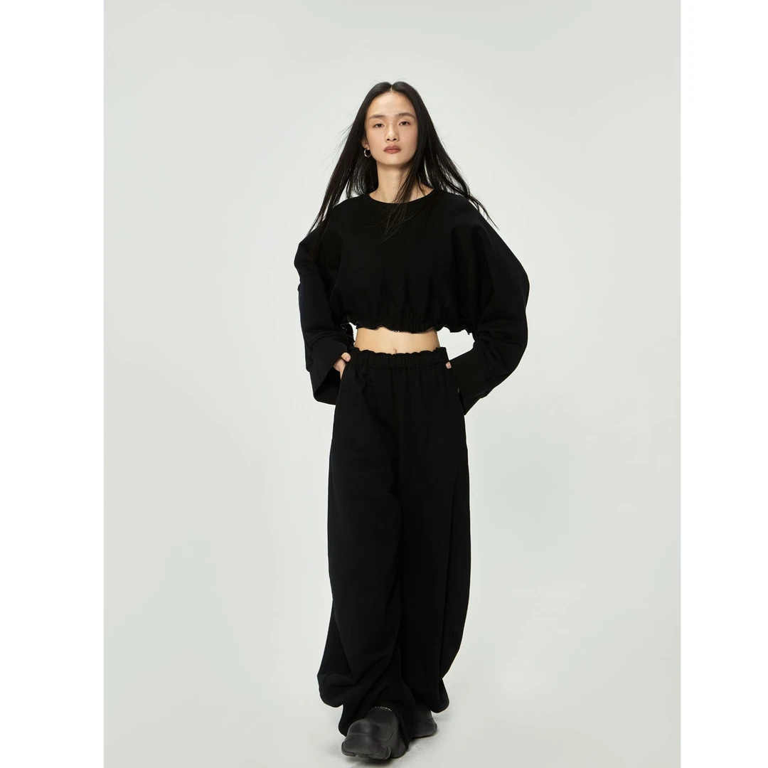 Z/S+D.暗黑原创设计上下两穿个性卫衣811C163Z