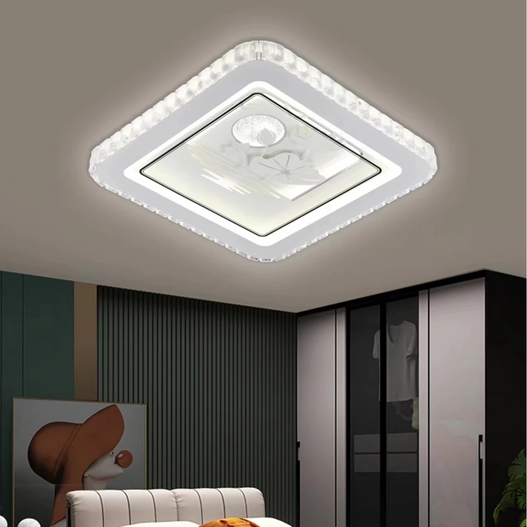 益利品牌【好运连连】方形节能护眼家用房间吸顶灯现代客厅吸顶灯