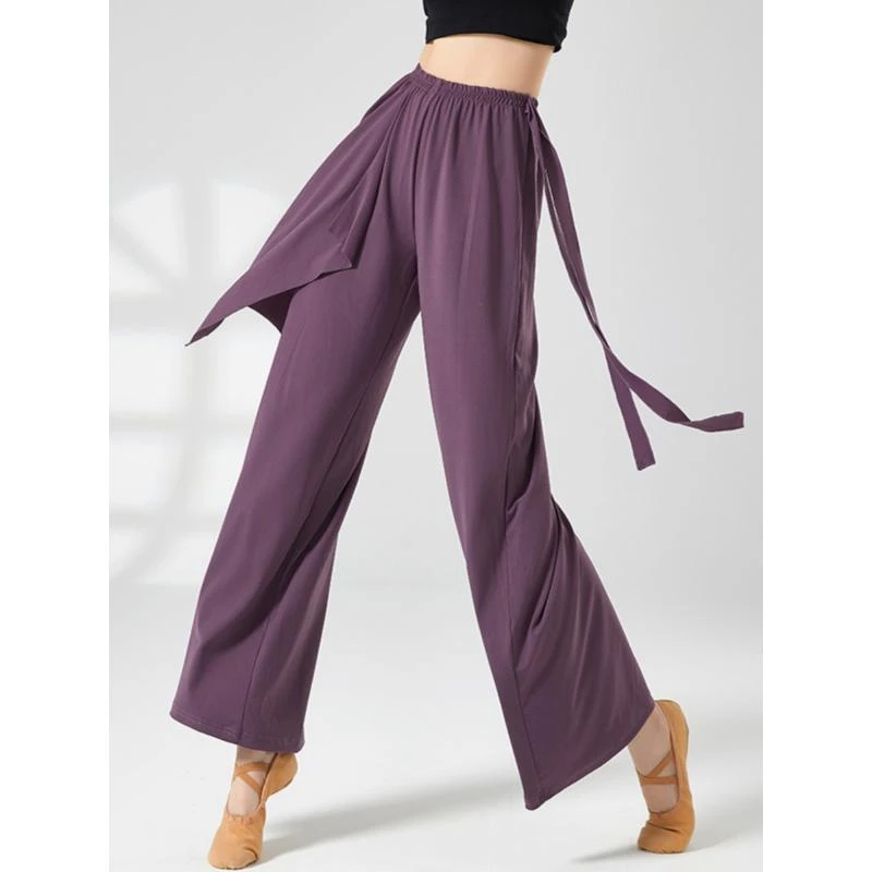 现代舞裤练功服古典舞蹈服装女飘逸集训阔腿裤练功裤专业舞蹈裤女