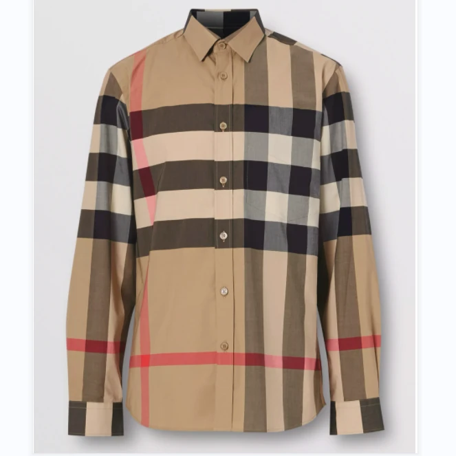 全新未使用 BURBERRY/博柏利 【佳娴】经典款大格纹 衬衣 TP005108