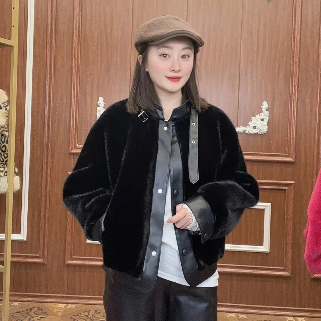 【CongCong】fashion - high-end 秋冬新款休闲机车女士短外套24175