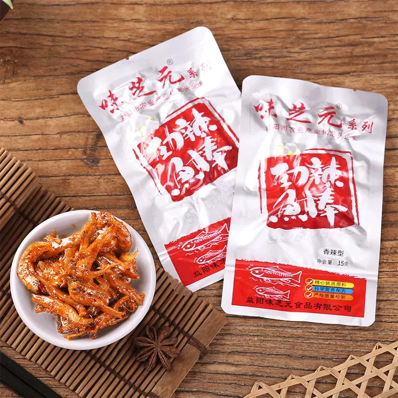 味芝元香辣劲辣小鱼仔鱼干鱼棒洞庭风味湖南特产麻辣即食零食辣味