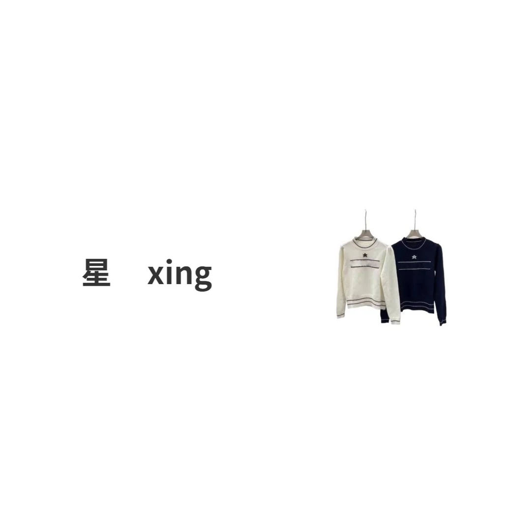 105秋冬新款长袖套头针织上衣10091