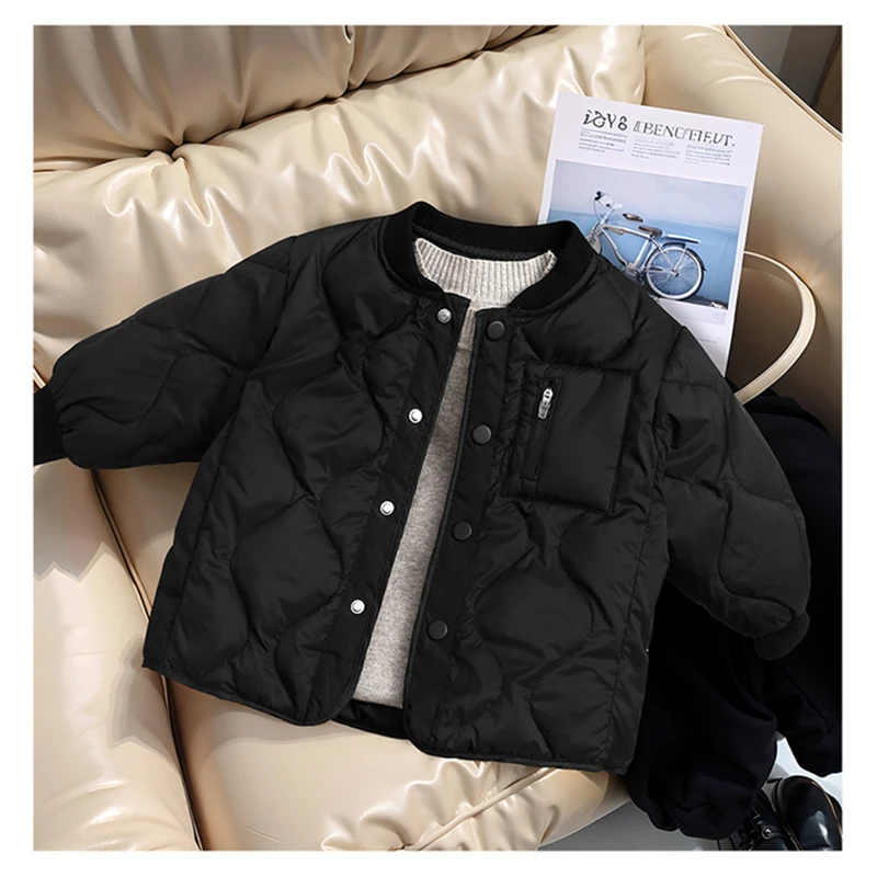 童装儿童保暖外套初冬外穿轻羽绒服2024新款秋冬宝宝内胆女童冬装