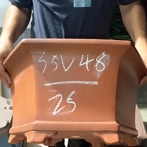 紫砂花盆手工制作