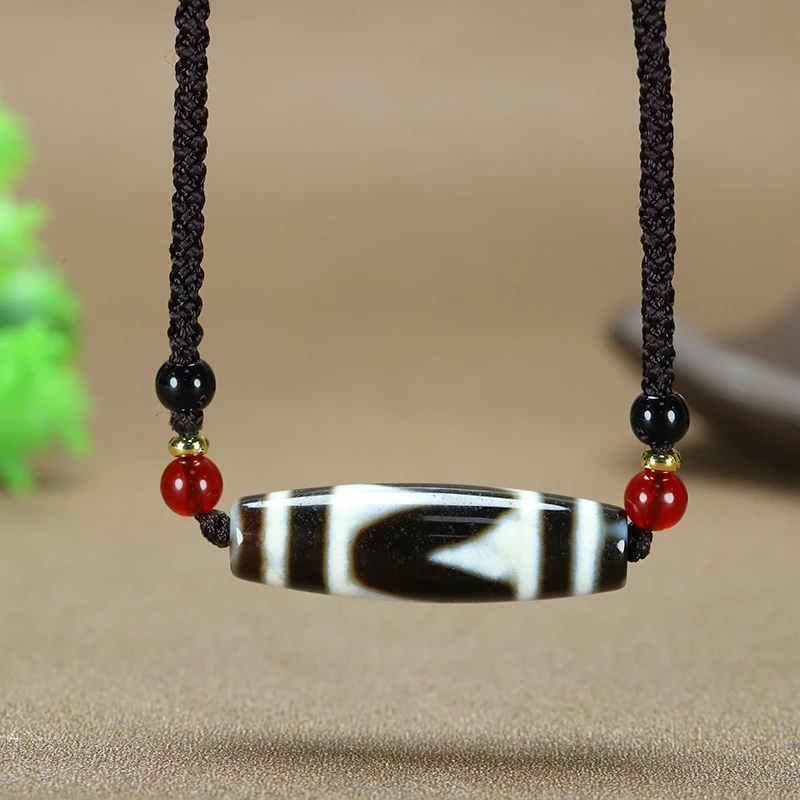 西藏民族风天然男女锁骨吊坠玛瑙虎牙复古简约大气百搭项链手链