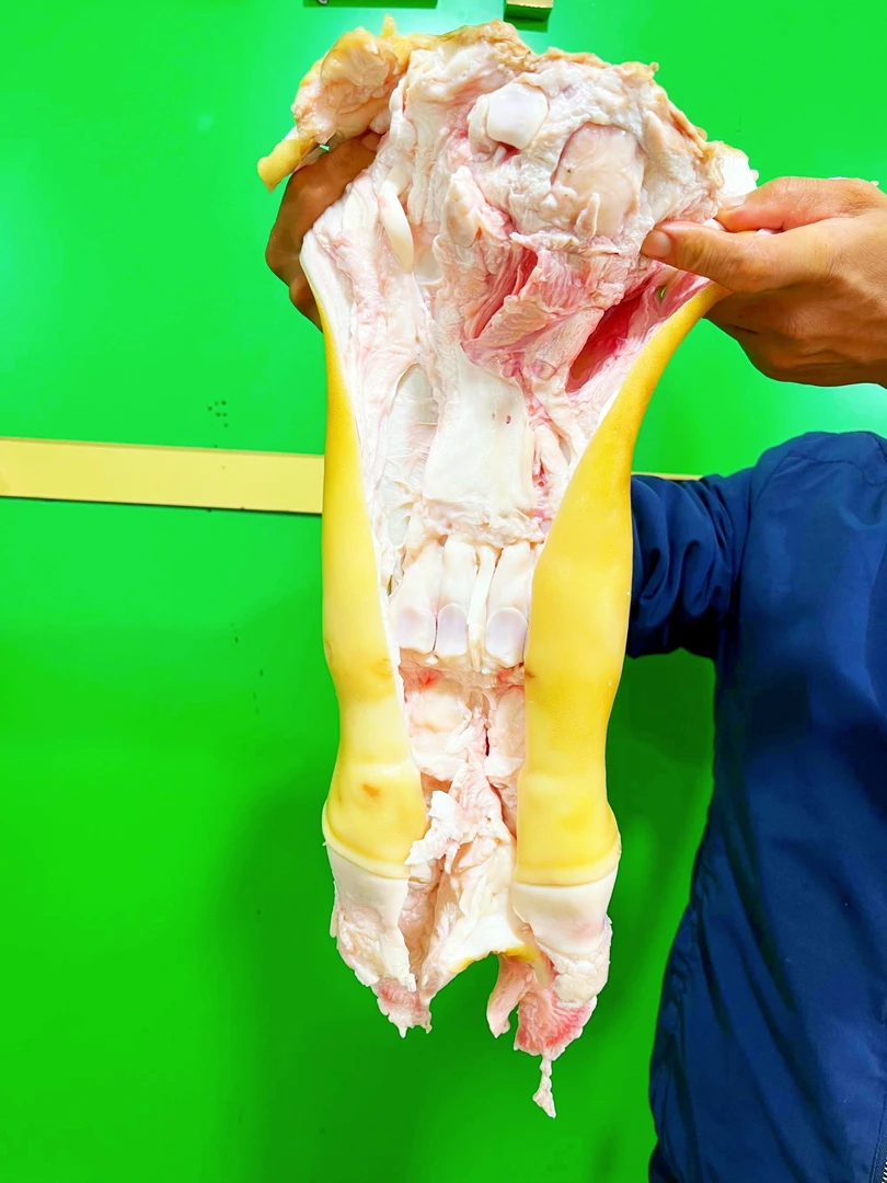 新鲜去骨生牛蹄不抽筋火烧毛国产黄牛牛脚不泡水不漂白带皮牛蹄筋