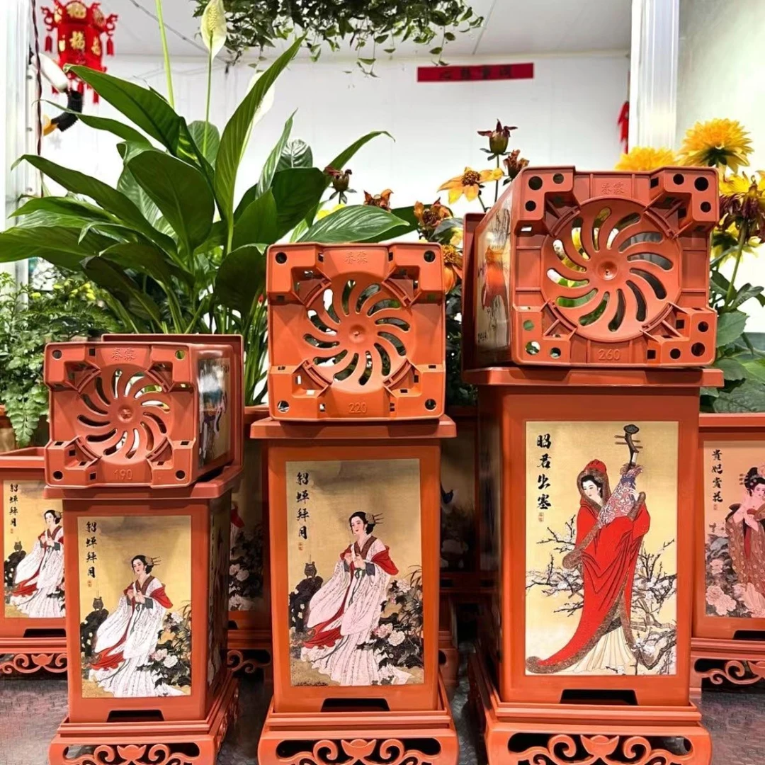 220高档复古四方兰花花盆（口径15高24左右）