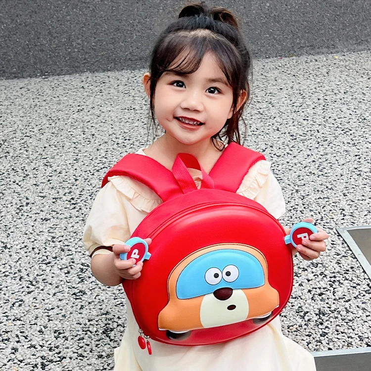 幼儿园双肩包可爱卡通小汽车背包男女童出游宝宝小书包男孩小班包