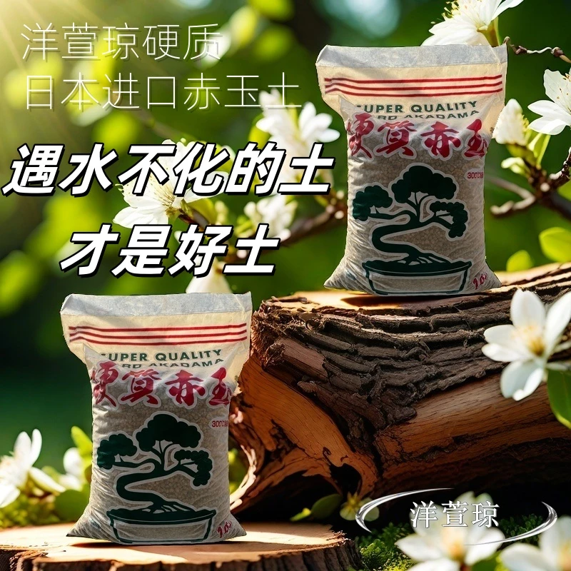 硬质赤玉土日本进口原装纯颗粒多肉土扦插铺面盆景用赤玉土17斤整