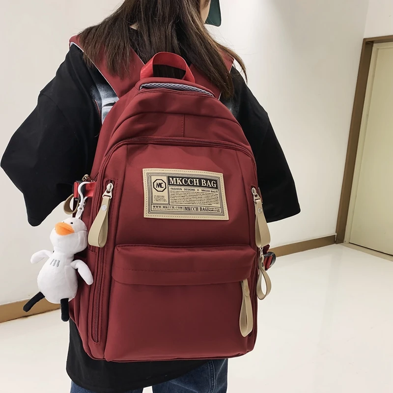 书包初中生大容量2023新款小学高中大学男女背包双肩包旅行电脑包