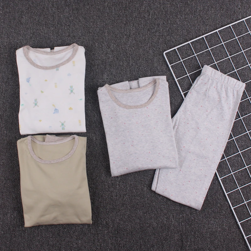 004款大童150160码秋衣秋裤内衣套装薄款全棉透气吸汗舒适圆领