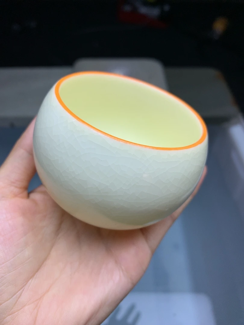 新人福利开片苹果杯高端茶器主人杯