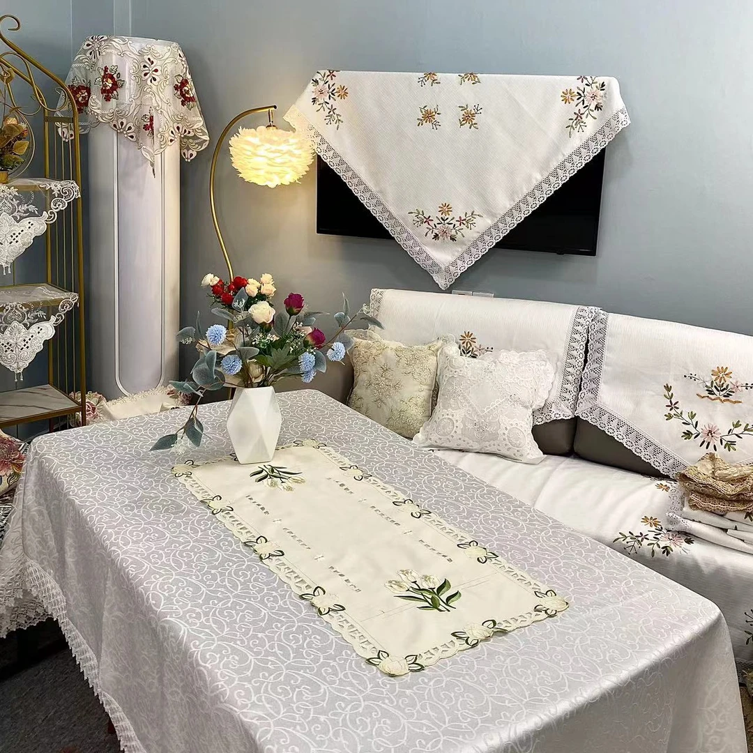 A-20【40*130】郁金香花小清新桌布盖巾