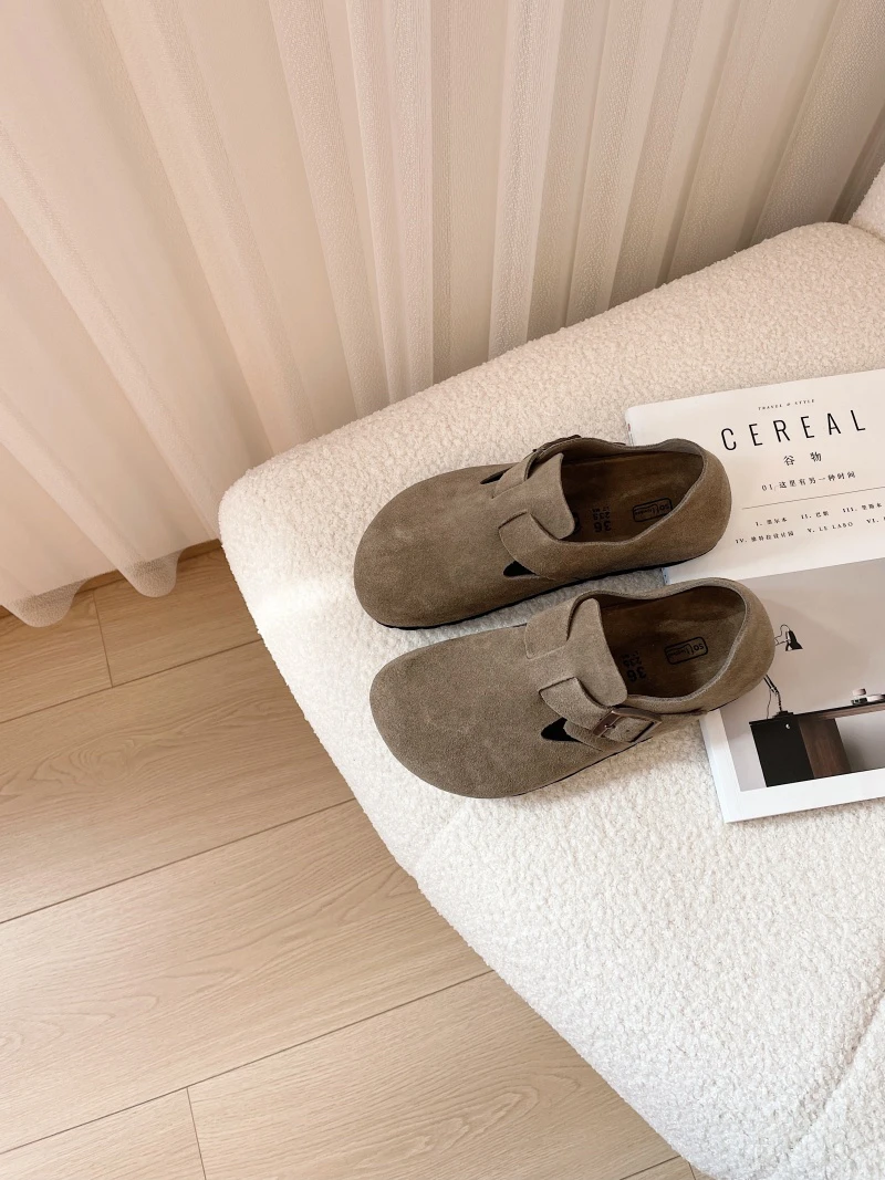 【王小姐】高版本“全包”羚羊棕 勃肯鞋 单鞋