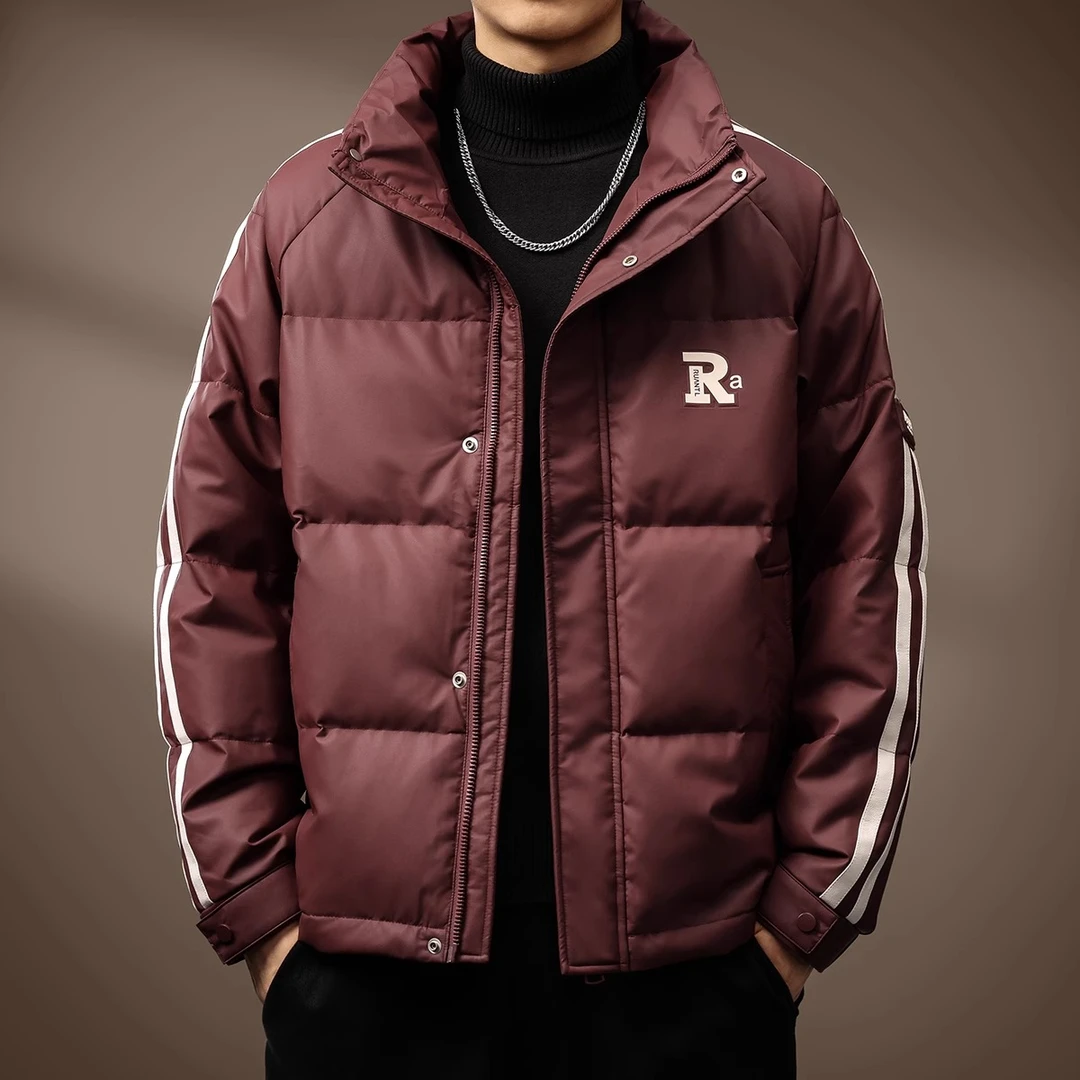 Cebrodz高端插肩羽绒服男士冬季新款保暖拼接户外面包服立领外套