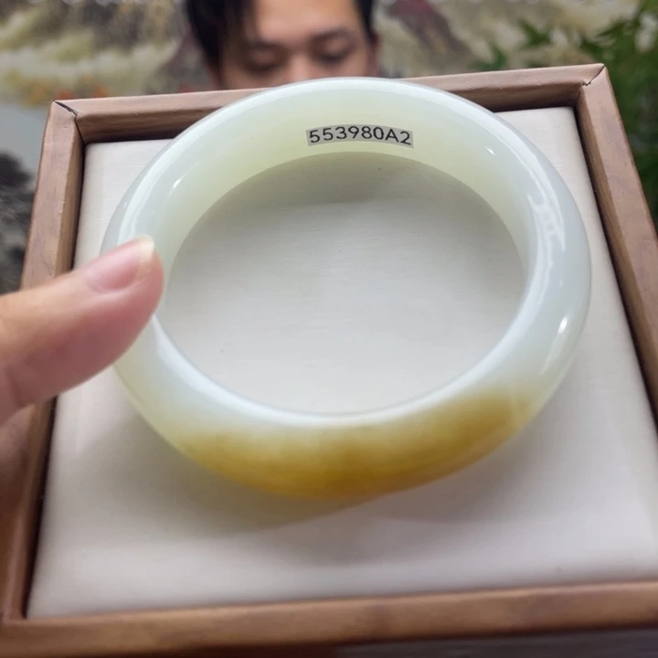 和田玉手镯未镶嵌55