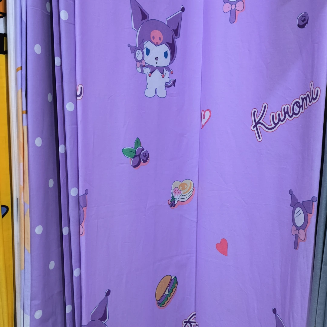 小宝定制 100% 纯棉 加密斜纹棉-库洛米紫色